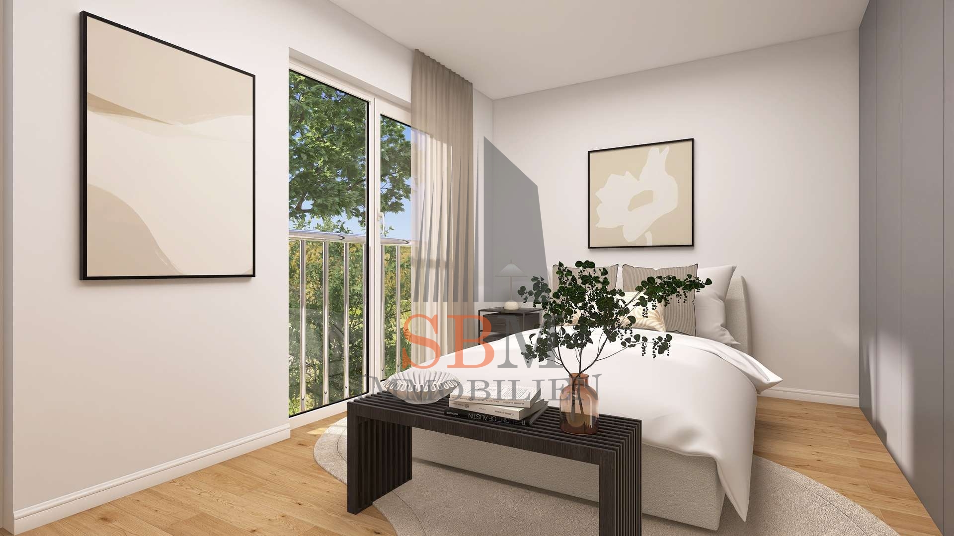 Luxuriös möbliertes Stadtapartment im repräsentativen Neubauensemble - Schlafen